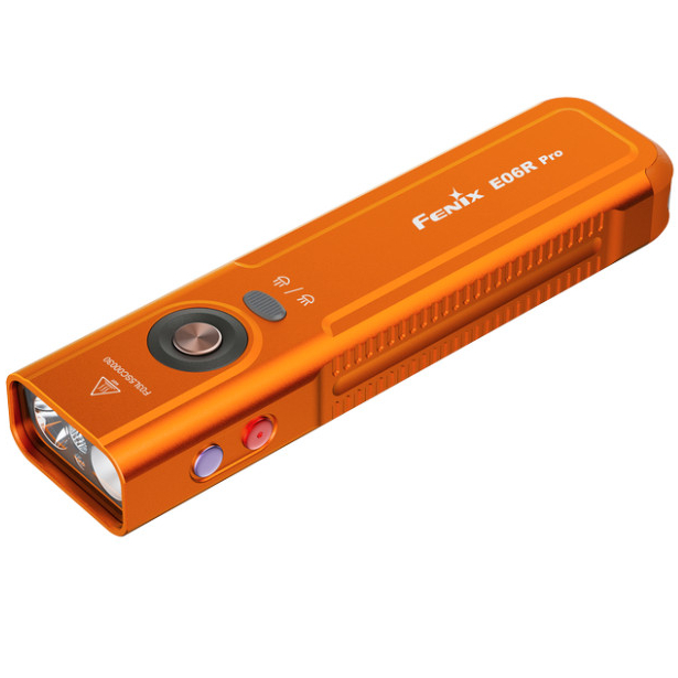 Фонарь-брелок FENIX E06R PRO Orange (E06RPROO) Оснащение лазерный целеуказатель
