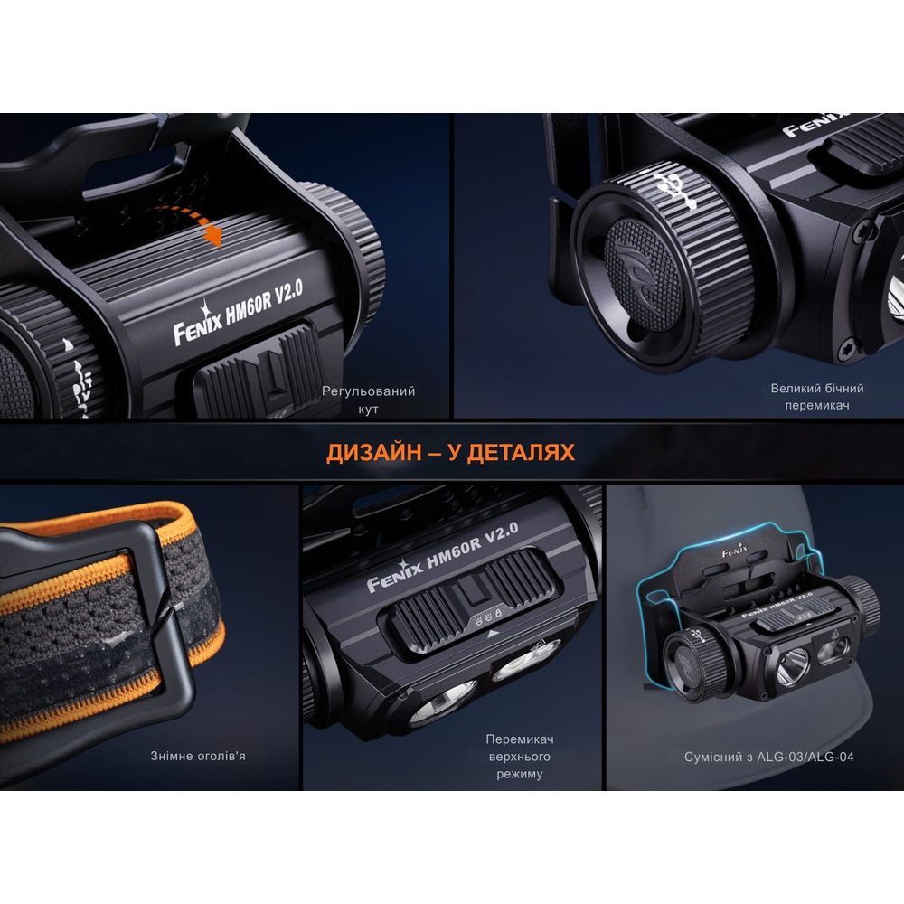 В Украине Фонарь налобный FENIX HM60R 2.0