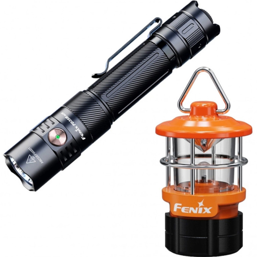 Ліхтар FENIX ACE LED тактичний + ліхтар-брелок CL01 Orange (PD35RACE-CL01O)