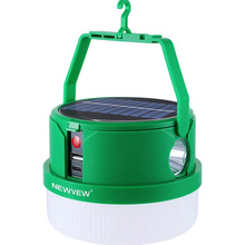 Ліхтар NEWVEW NV-E972 50W Solar Panel 2400mAh Green (NWVW-NV-E972-GN)