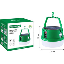 Ліхтар NEWVEW NV-E972 50W Solar Panel 2400mAh Green (NWVW-NV-E972-GN)
