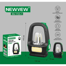 Ліхтар NEWVEW акумуляторний NV-Y03-1 Solar Panel 2400mAh Green (NWVW-NV-Y03-1-GN)