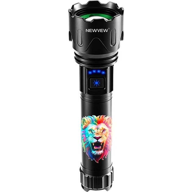 Ліхтар NEWVEW NV-K47-Lion 3000mAh Black (NWVW-NV-K47-LION-BK)