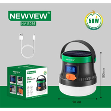 Фонарь NEWVEW NV-E936 50W Solar Panel 2600mAh Green (NWVW-NV-E936-GN)