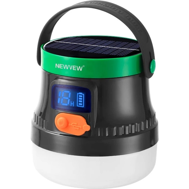 Фонарь NEWVEW NV-E936 50W Solar Panel 2600mAh Green (NWVW-NV-E936-GN)