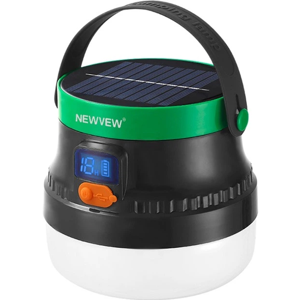 Фонарь NEWVEW NV-E938 150W Solar Panel 7800mAh Green