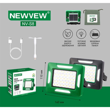 Фонарь NEWVEW NV-S8 50W Solar Panel 1500mAh Green (NWVW-NV-S8-GN)