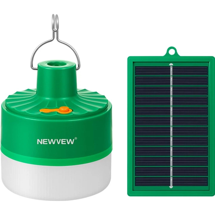 Фонарь NEWVEW NV-T248 Solar Panel 1W 1600mAh Green (NWVW-NV-T248-GN) Тип фонарь-лампа