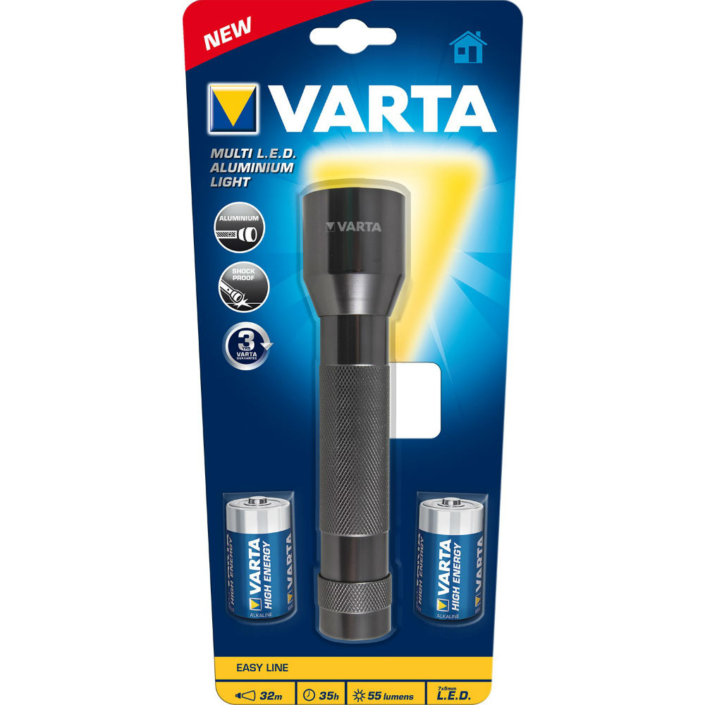 Ліхтар VARTA Multi LED Aluminium Light 2C Джерело енергії батарейки