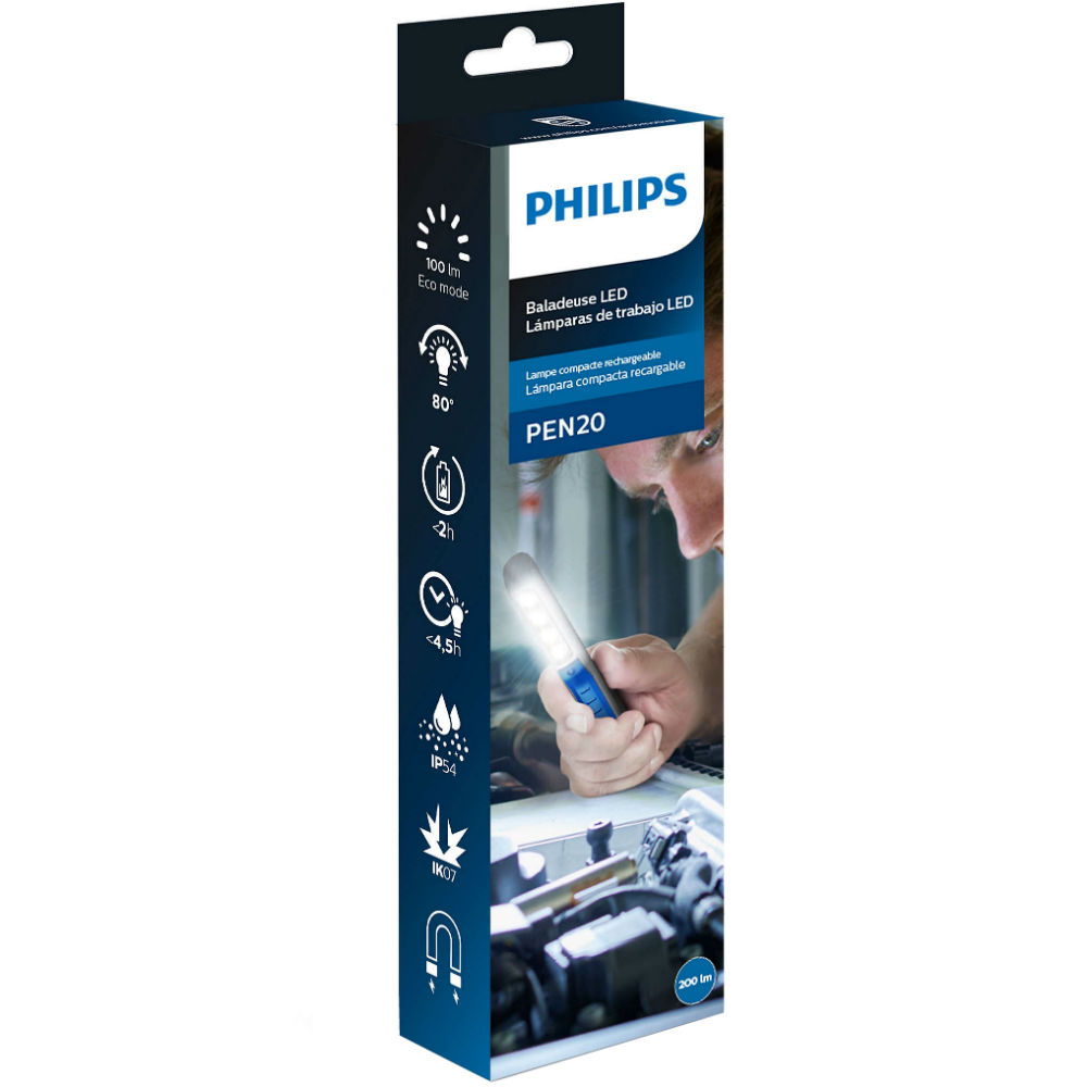 Ліхтар PHILIPS LED Professional Work Light PEN 20 (LPL42X1) Потужність 1.8 Вт