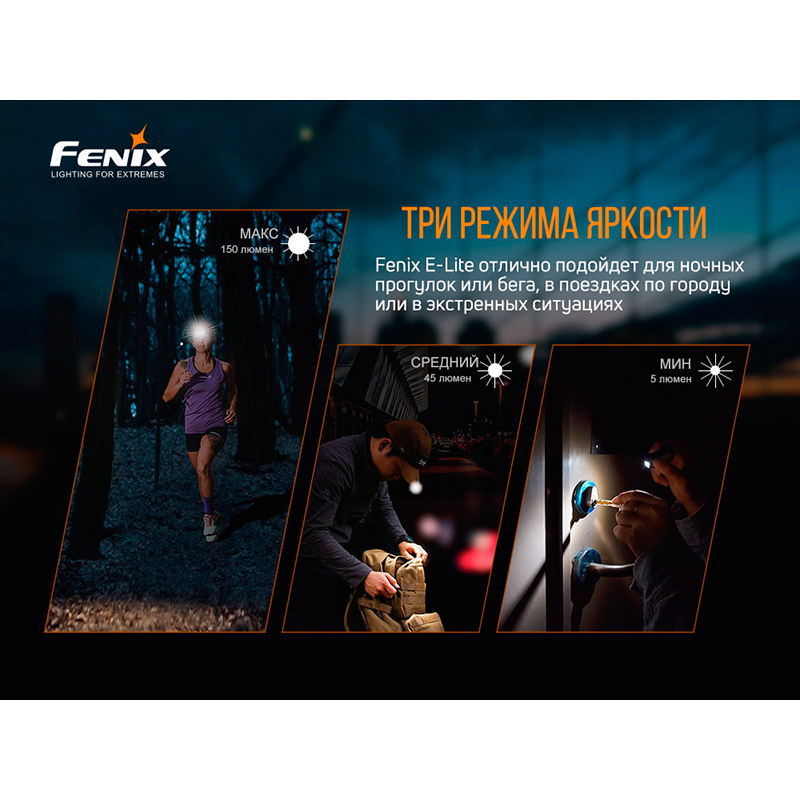 Заказать Фонарь ручной FENIX E-LITE