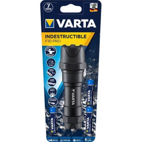 Фонарь VARTA Indestructible F10 Pro LED 3хААА (18710101421) Мощность 300 лм