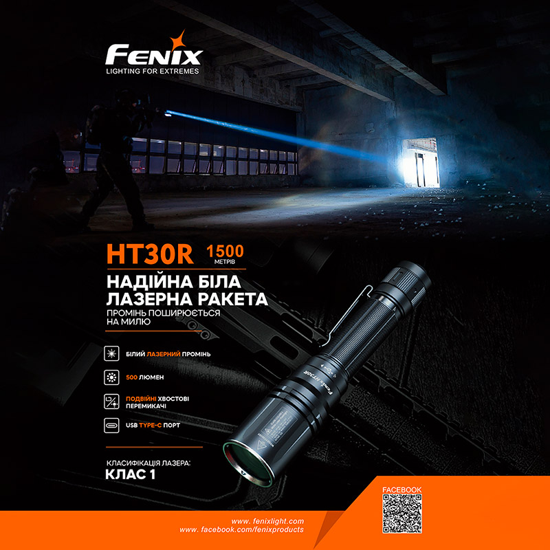 Внешний вид Фонарь FENIX HT30R