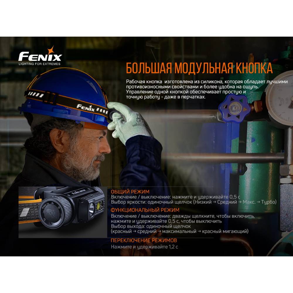 У Фокстрот Ліхтар налобний FENIX HM70R