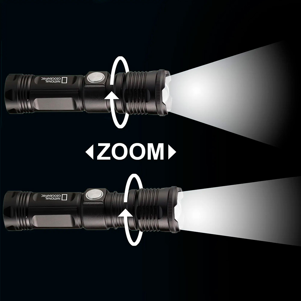 Зовнішній вигляд Ліхтар National Geographic Iluminos Led Zoom Flashlight 1000 лм (9082400)