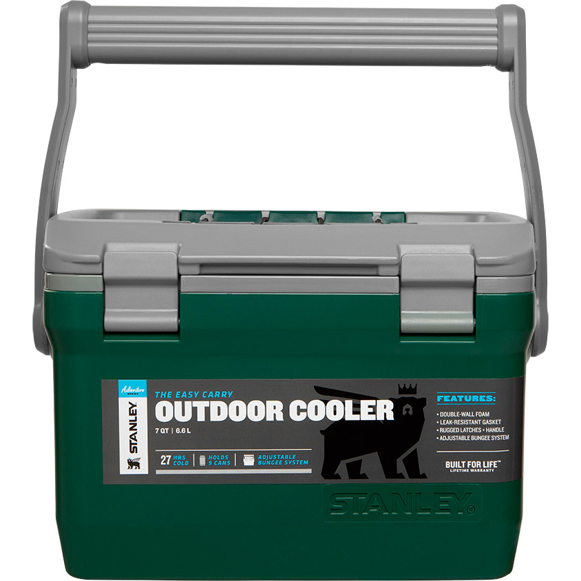 

Термобокс Stanley Adventure Easy Carry Outdoor Cooler 6.6 л (6939236370288), Термобокс Adventure Green 6.6 л
