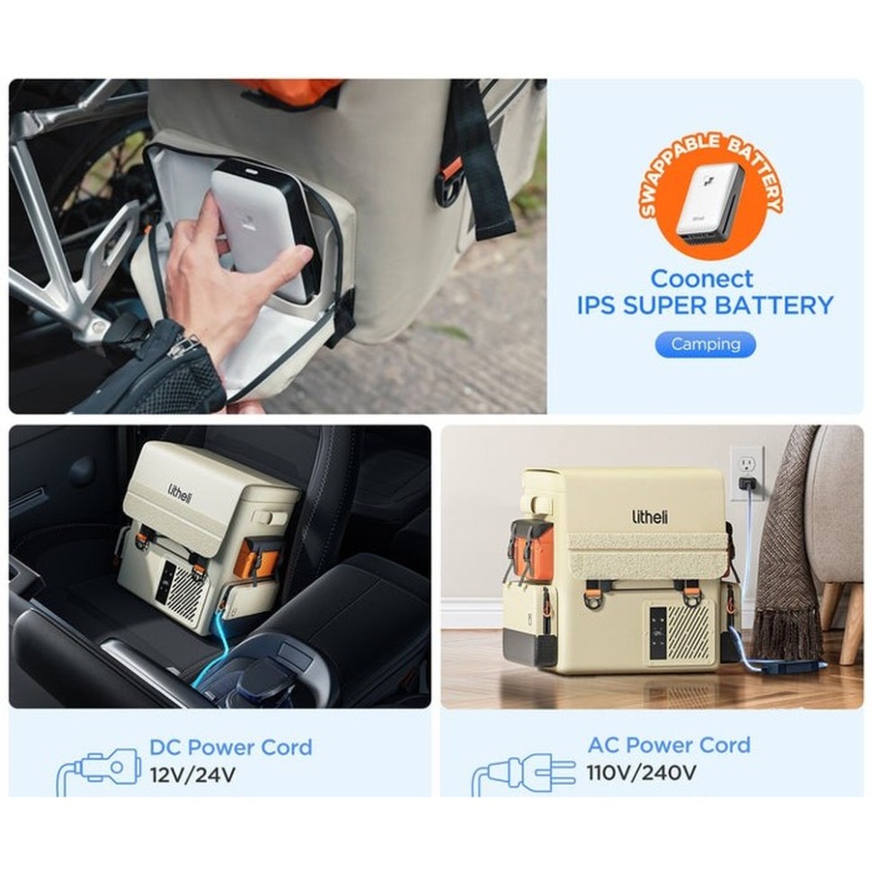 Акумуляторний холодильник-рюкзак LITHELI (U20HW05-0U101) Тип терморюкзак