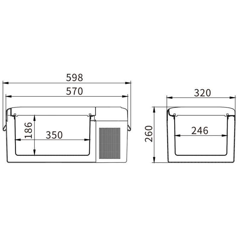 Изображение Автохолодильник BREVIA 15 л Gray/Green (22110)