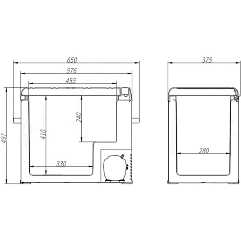 В Украине Автохолодильник BREVIA 50 л (22450)