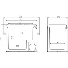 Автохолодильник BREVIA 50 л (22450)