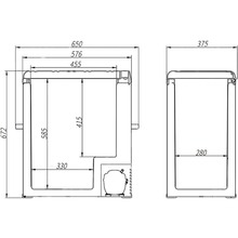 Автохолодильник BREVIA 75 л (22475)