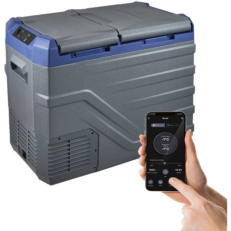 Автохолодильник BREVIA 39л двухкамерный компресор LG (22965) Объём 39