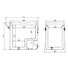 Автохолодильник BREVIA 60 л (22640)
