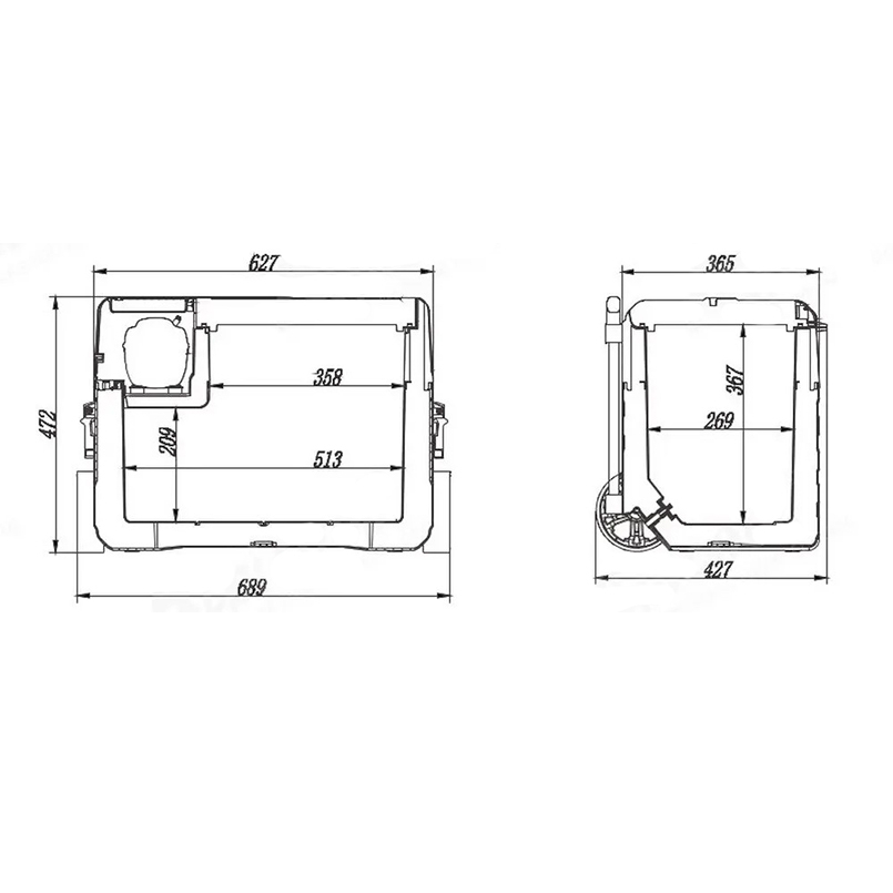 В Фокстрот Автохолодильник BREVIA 42 л (22770)