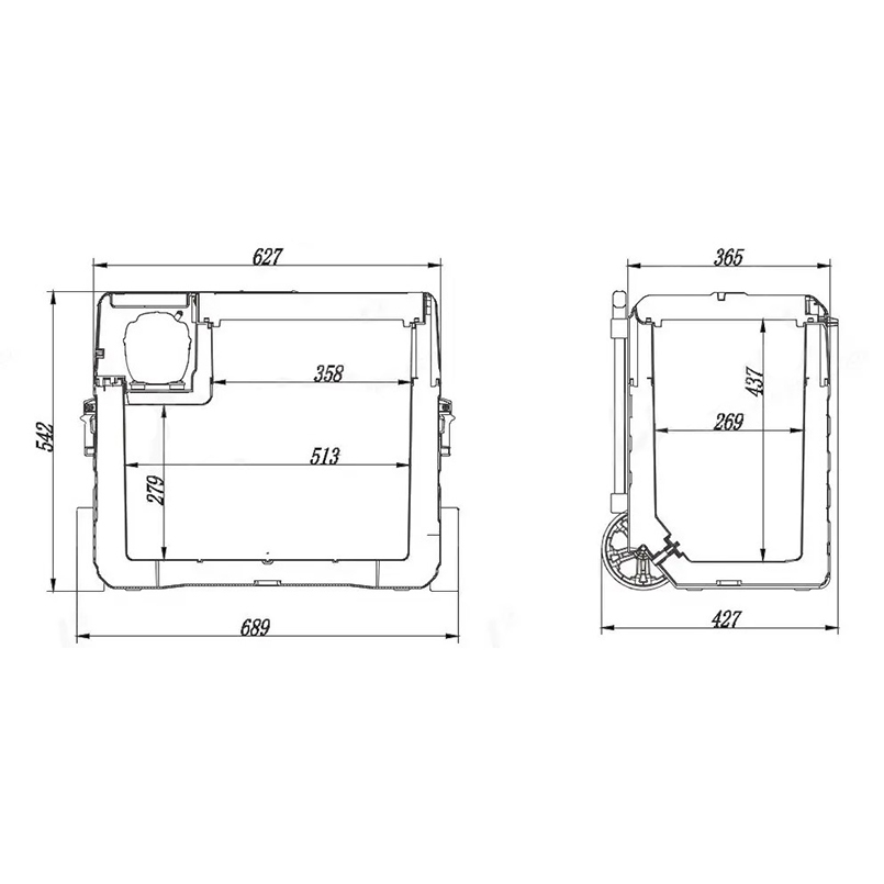 Обзор Автохолодильник BREVIA 52 л (22780)