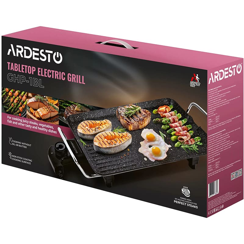 В Україні Гриль-барбекю ARDESTO GHP-1BL 1500 Вт Black