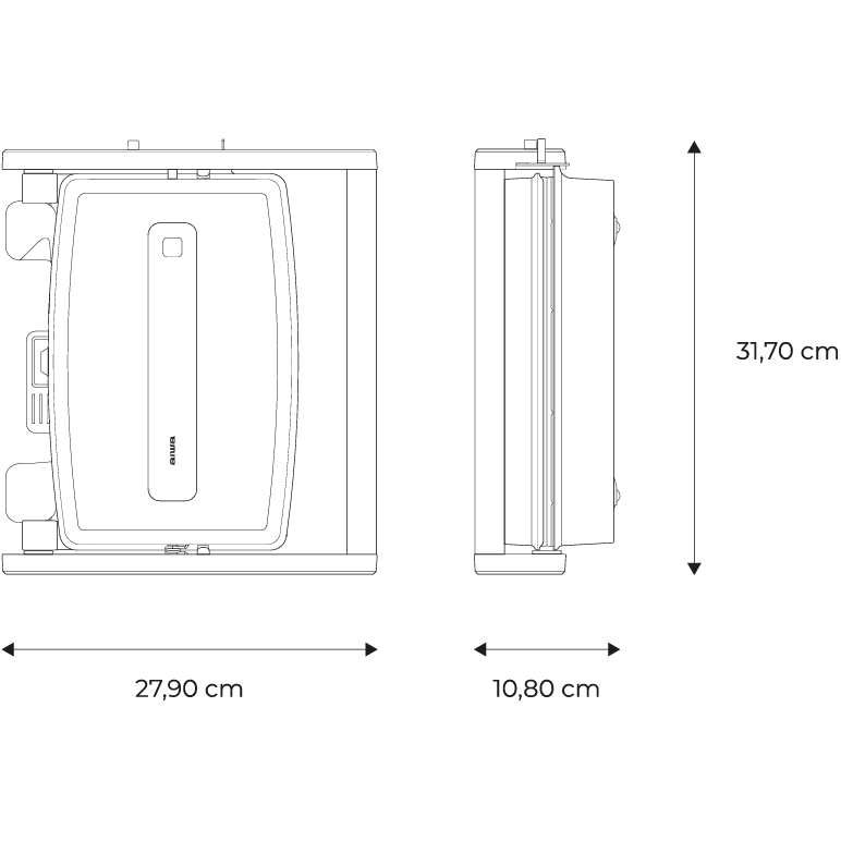 Гриль AIWA KAMADO ASM-1500 Вид закрытый