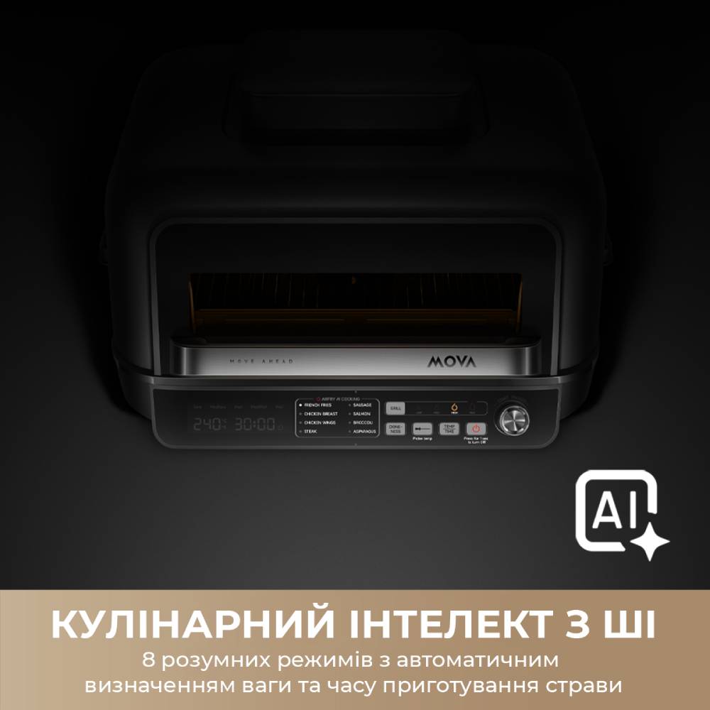 Гриль MOVA IG20 PRO Black Тип контактный