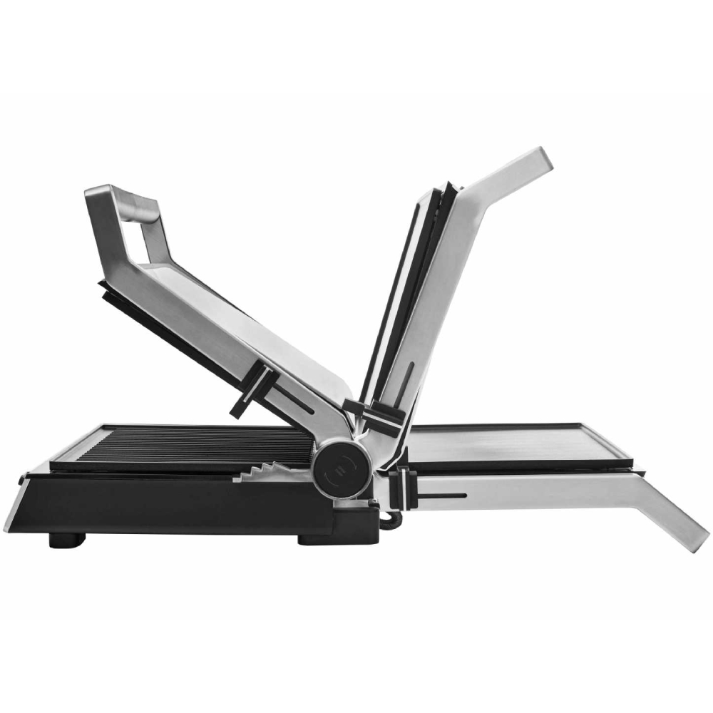 Гриль GASTROBACK 42542 Додатково Світлові індикатори; Антипригарне покриття; Довжина кабелю: 1,2 м; Робочі пластини можна мити в посудомийній машині; Розкладається як великий гриль для барбекю.