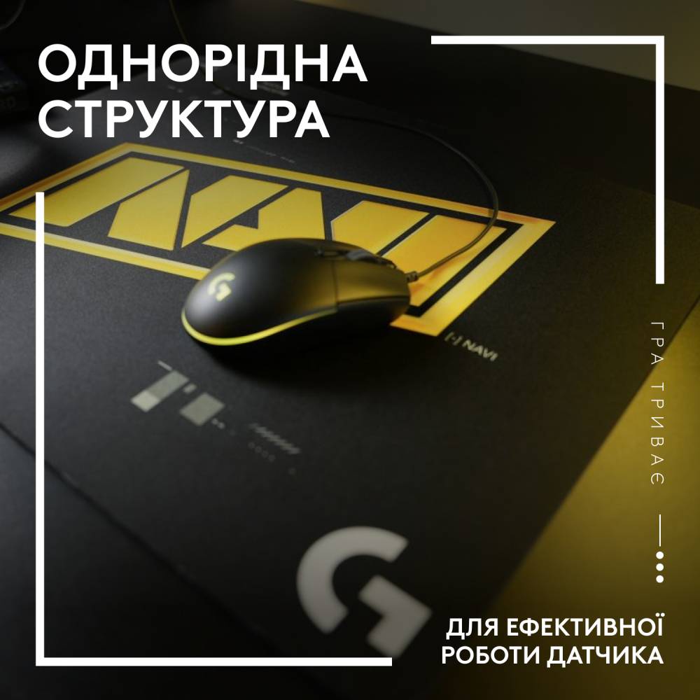 Килимок LOGITECH G640 Cloth Gaming Hendrix (NAVI) (943-000708) Матеріал поверхні тканина