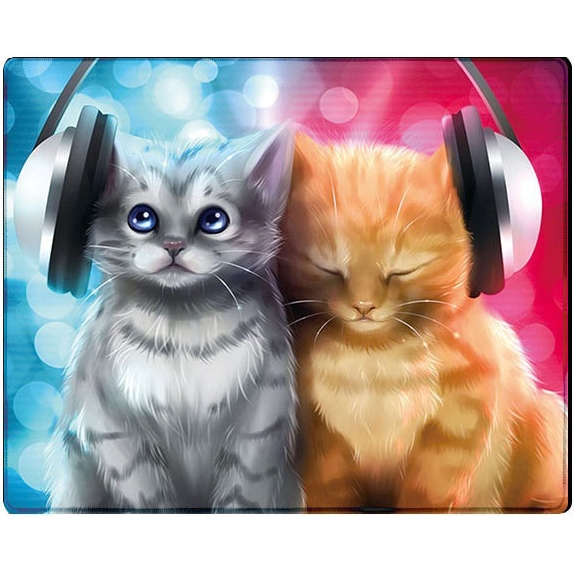 Коврик VOLTRONIC Cats in headphones (YT-CAT31)