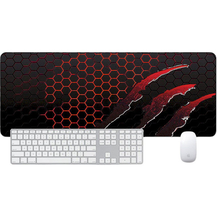 Килимок VOLTRONIC Honeycomb Black/Red (S5382)