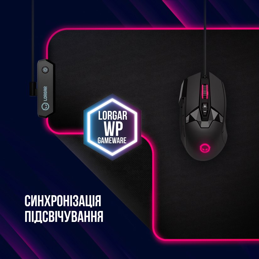 Фото Коврик LORGAR Steller 919 RGB USB Gaming (LRG-GMP919)