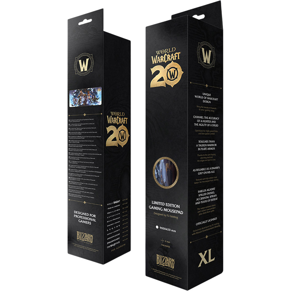 Внешний вид Коврик BLIZZARD WORLD OF WARCRAFT 20th Anniversary XL (FBLMPWOW20ANN25XL)