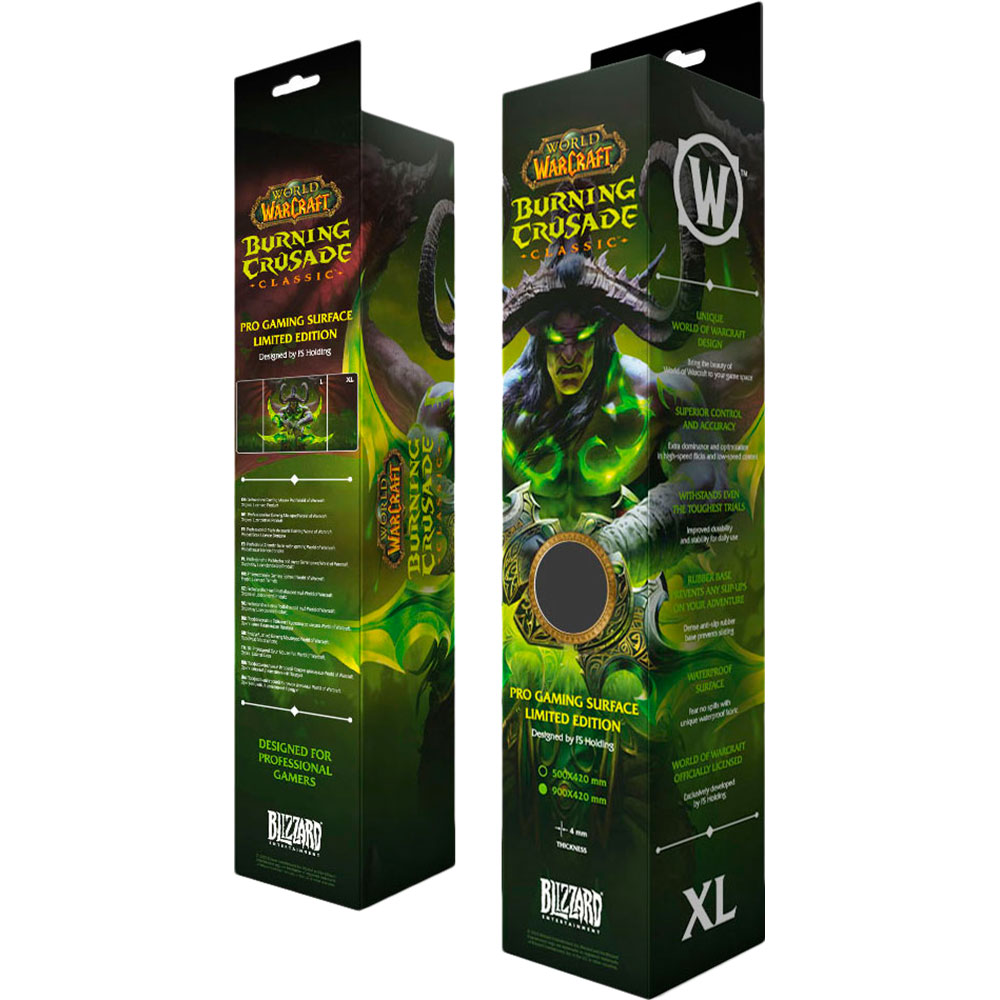 Коврик Blizzard World of WarCraft Burning Crusade: Illidan 0 XL Speed/Control (FBLMPWOWILLID21XL) Длина 420