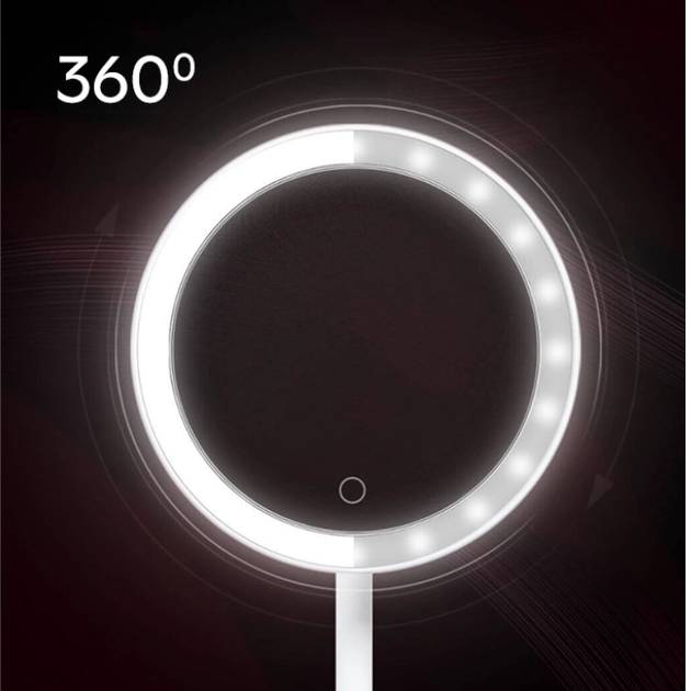 Фото 4 Дзеркало DOCO Xiaomi Daylight Mirror HZJ001 USB pink (XMDDMЗpink)