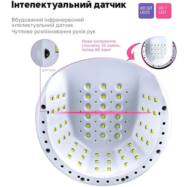 Внешний вид Лампа для маникюра SML S1 60led White (S1-W)