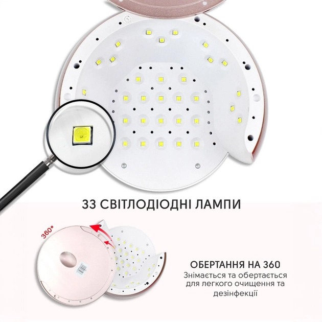 Фото 4 Лампа для манікюру SML S3 33led White (S3-W)