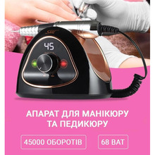 Фрезер для маникюра и педикюра SML M15 68W Black (M15-B)