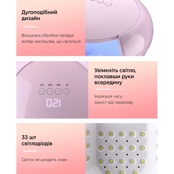 Лампа для маникюра SML S3 Pink Мощность 48