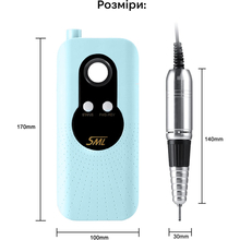 Фрезер для манікюру та педикюру SML Nail Sander M6 Blue