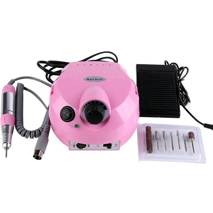 Фрезер для маникюра и педикюра SML Nail Sander M202 Pink Комплектация Форма шара, Игольчатая, Конусная, Маленькая бочка, Большая бочка, Шлифовальная