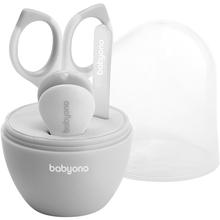 Манікюрний набір BABYONO для немовлят 4 пр Gray (398/03)