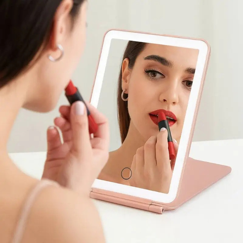 Зеркало DOCO Leather Case Mirror Pink (FM001/FM007) Комплектация Зеркало, кабель USB-C, инструкция