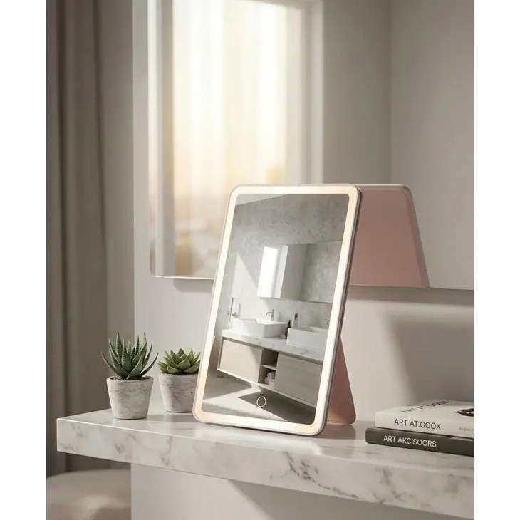 Зеркало DOCO Leather Case Mirror Pink (FM001/FM007) Мощность 5
