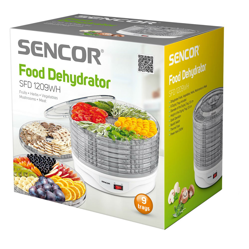 Сушка для продуктов SENCOR SFD1209WH Управление механическое